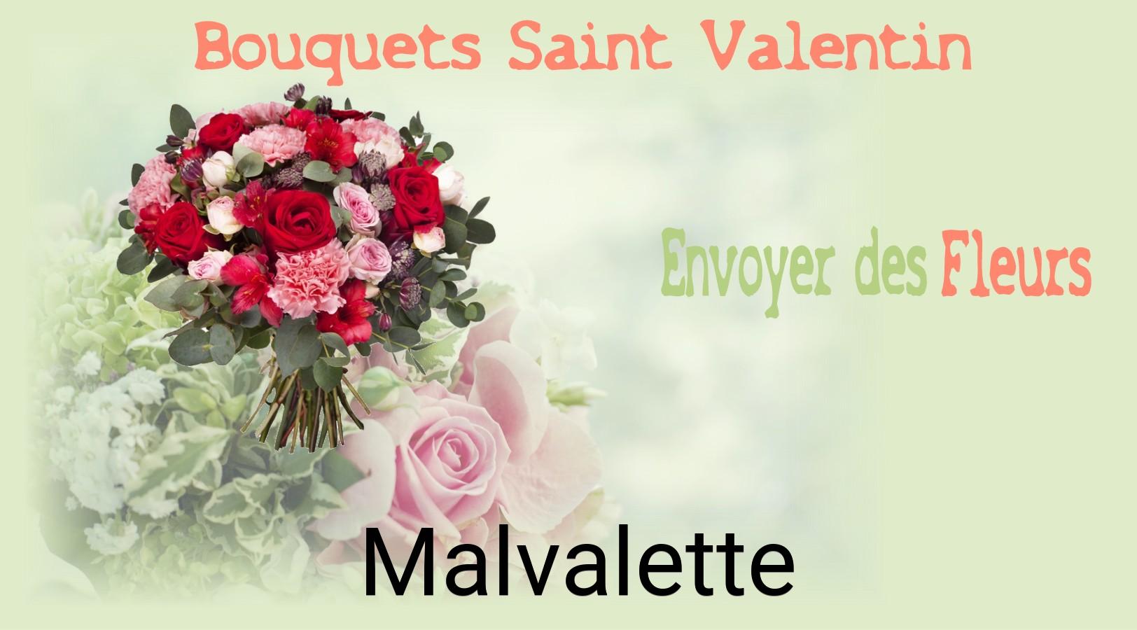 Roses de Saint-Valentin livrées à Malvalette
